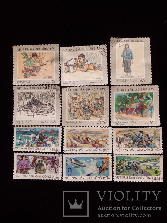 Вьетнам почтовые марки" Война вьетнама", фото №2