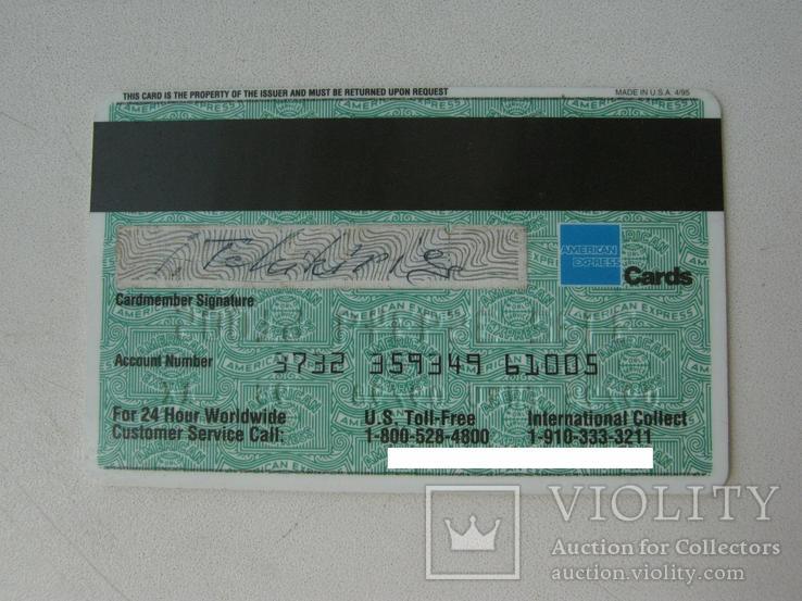 Платёжная карта American Express (CitiBank) 1990-е., фото №3