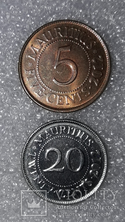 Монеты Маврикия 4 шт., фото №6