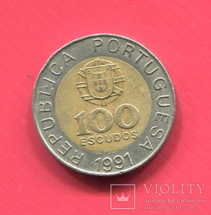 Португалия 100 эскудо 1991, фото №3