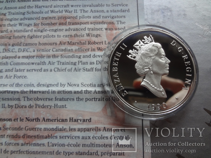 20 долларов 1990 Канада Ансон и Хорвард серебро, фото №4