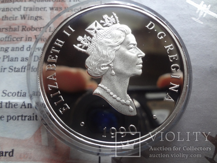 20 долларов 1990 Канада Ансон и Хорвард серебро, фото №5