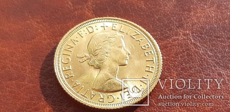 Золото Соверен 1962 г. Великобритания, фото №5