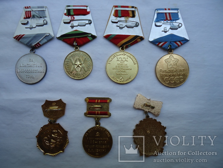 Медаль ,, За отвагу ,, с  документами б/н и юбилейные медали на одного кавалера, фото №8