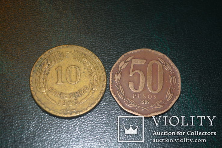 Чили эскудо, песо, сентесимо 1975-2006гг. 11 монет, фото №8