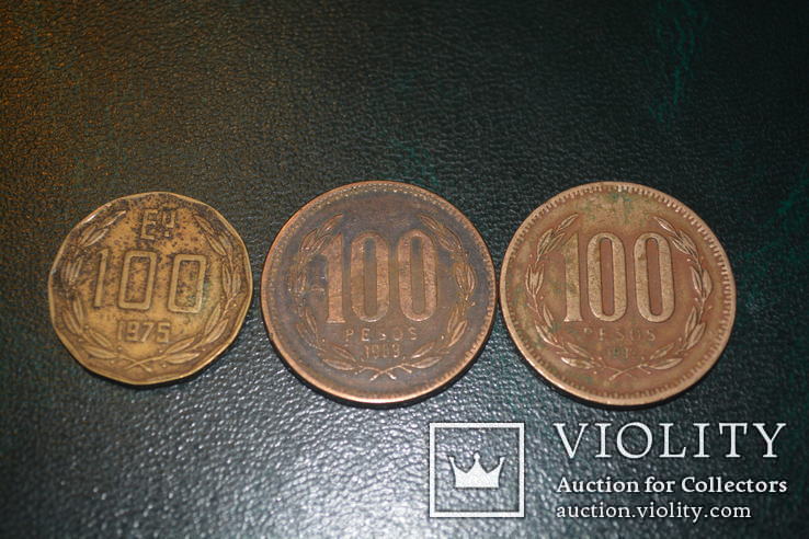 Чили эскудо, песо, сентесимо 1975-2006гг. 11 монет, фото №9