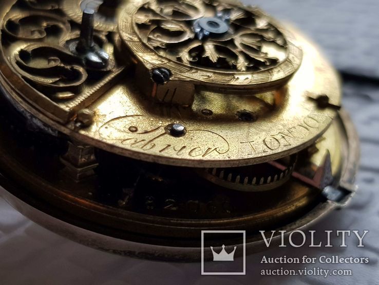 Карманные часы 18 века Cabrier London, фото №9