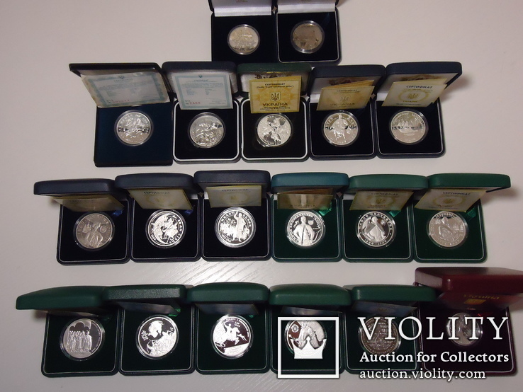 Повна серія срібних монет ‘‘ГероЇ козацької доби’’ банк, фото №4