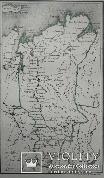 Карта Енисей до 1917 года, фото №3
