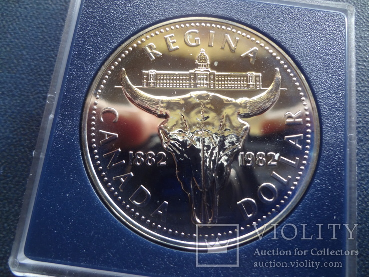 1 доллар 1982  Канада серебро, фото №2