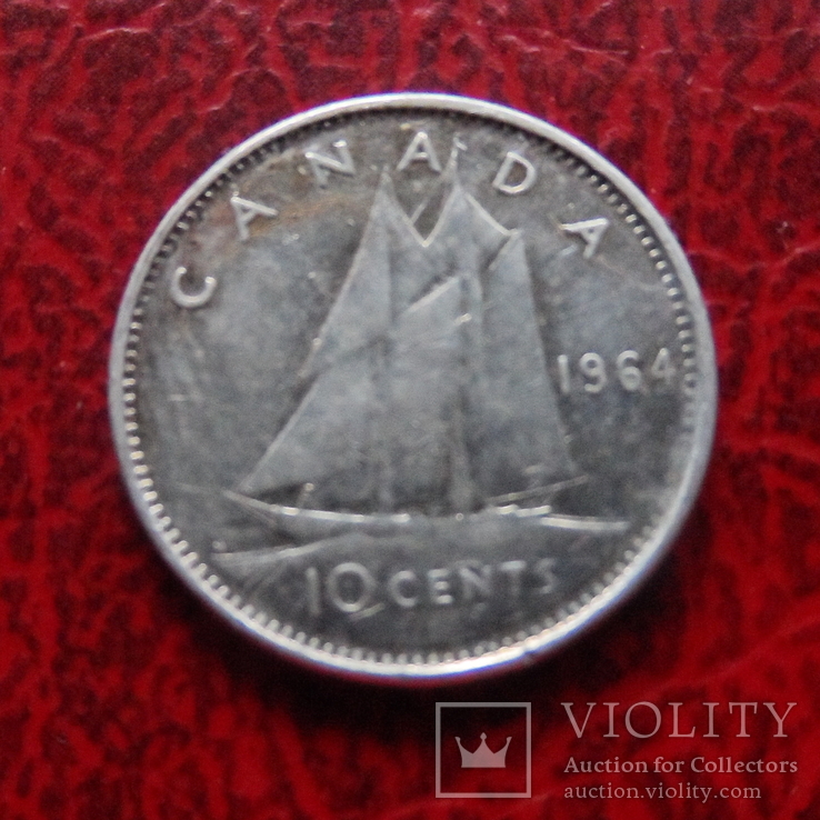 10  центов 1964 Канада   (,12.1.20)~, фото №3