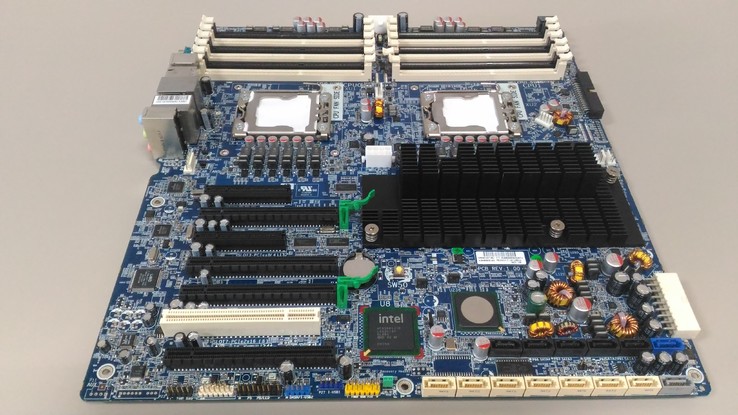 HP Z800 Двухпроцессорная материнская плата рабочей станции (460838-003 LGA1366), фото №3
