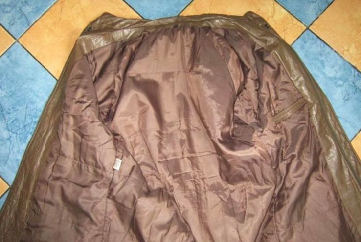 Кожаная мужская куртка с поясом. Германия. Лот 637, фото №6