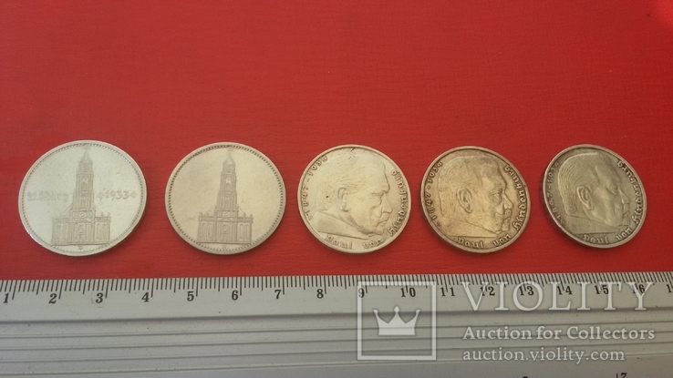 5 марок (погодовка 5 монет), фото №2