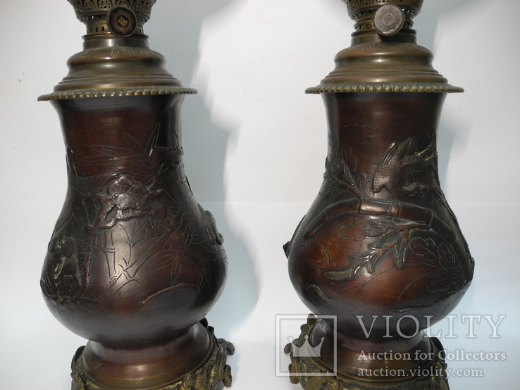 Пара Керосиновых Ламп ( Старая Европа ) Выс 65 см, фото №7