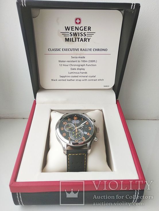Часы Wenger Swiss Military хронограф, модель 79304C, фото №8