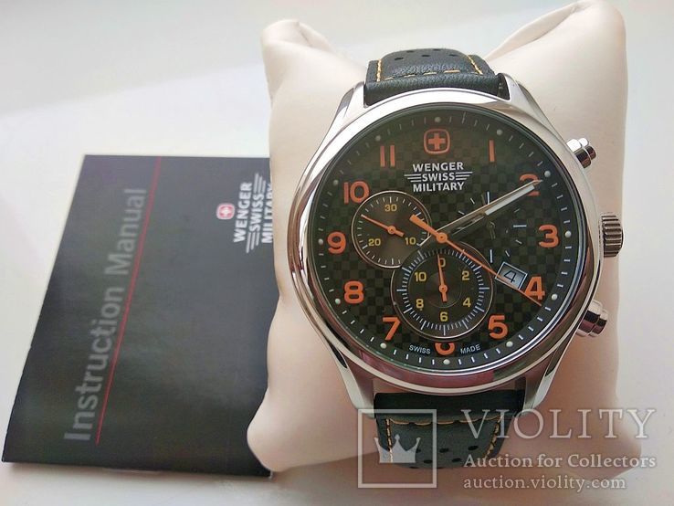 Часы Wenger Swiss Military хронограф, модель 79304C, фото №10