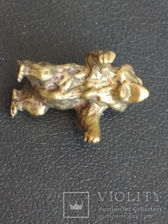 Медведь бронза брелок коллекционная миниатюра, photo number 5