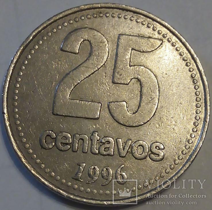 Аргентина 25 сентавос 1996