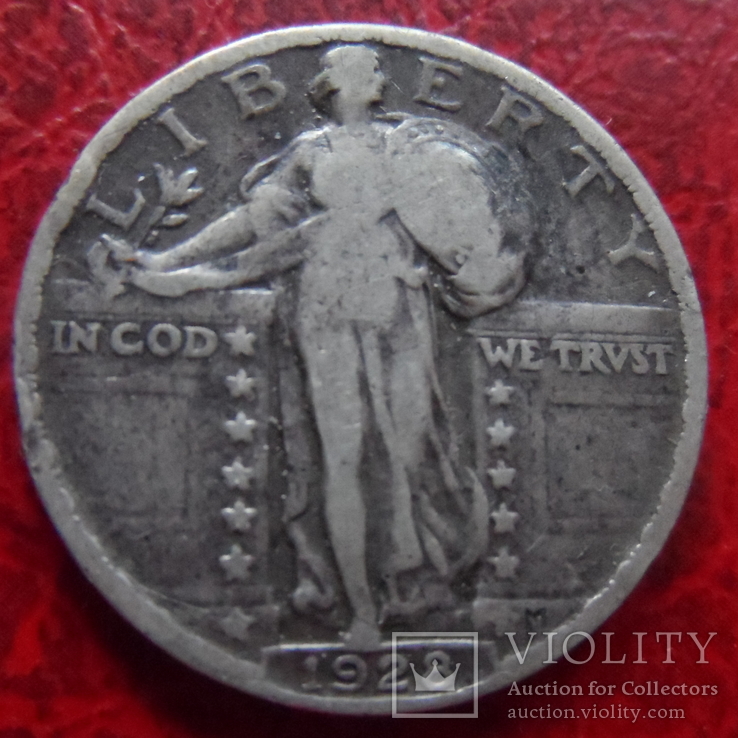 25 центов 1928 США серебро  (,12.1.44)~, фото №3