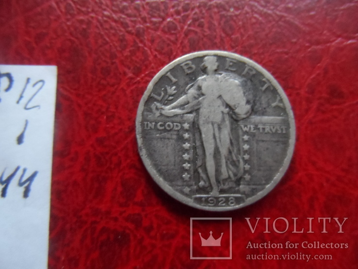 25 центов 1928 США серебро  (,12.1.44)~, фото №6