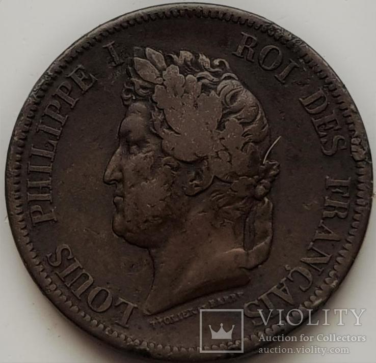 Французские колонии 10 центов 1844 год, фото №2