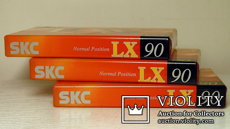 Аудиокассета SKC LX Slim 90 запечатана 3 шт. Лот 1, фото №4