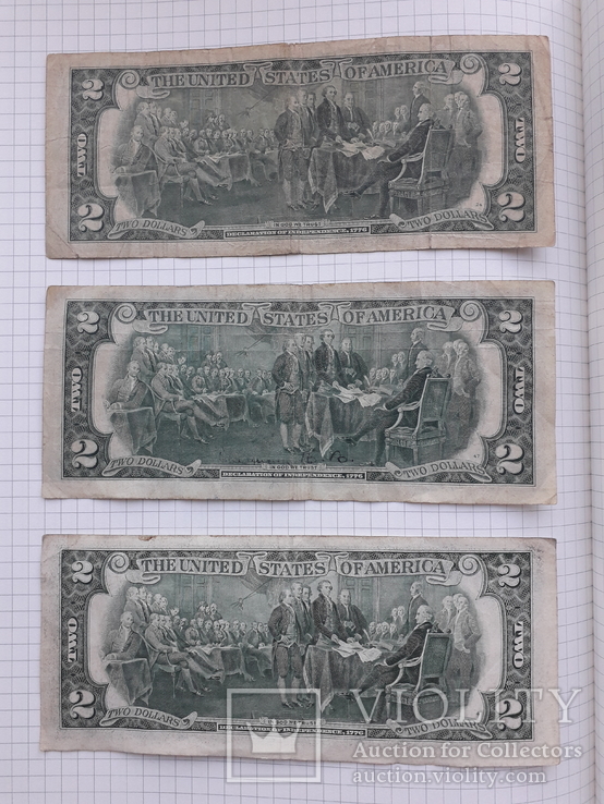 2 доллара 1976-2009 гг, фото №3