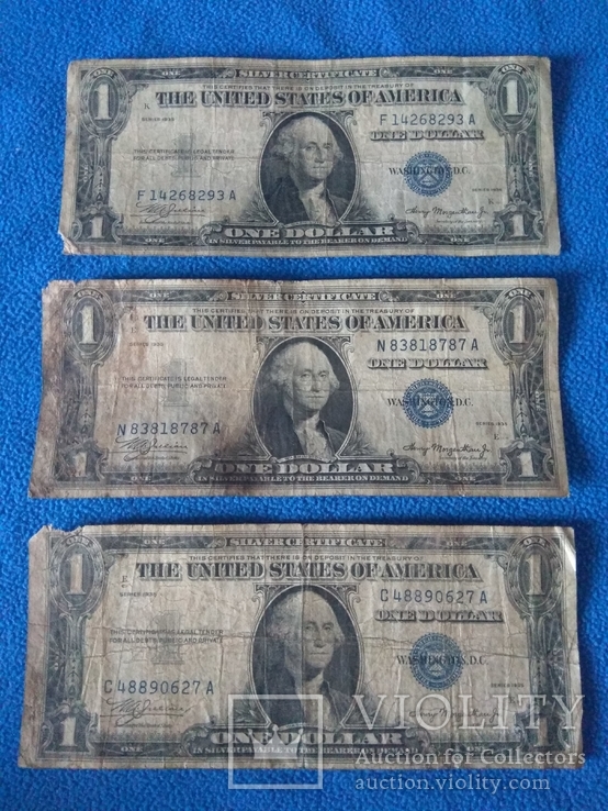 1 доллар США 1935 год. 3 шт, фото №4