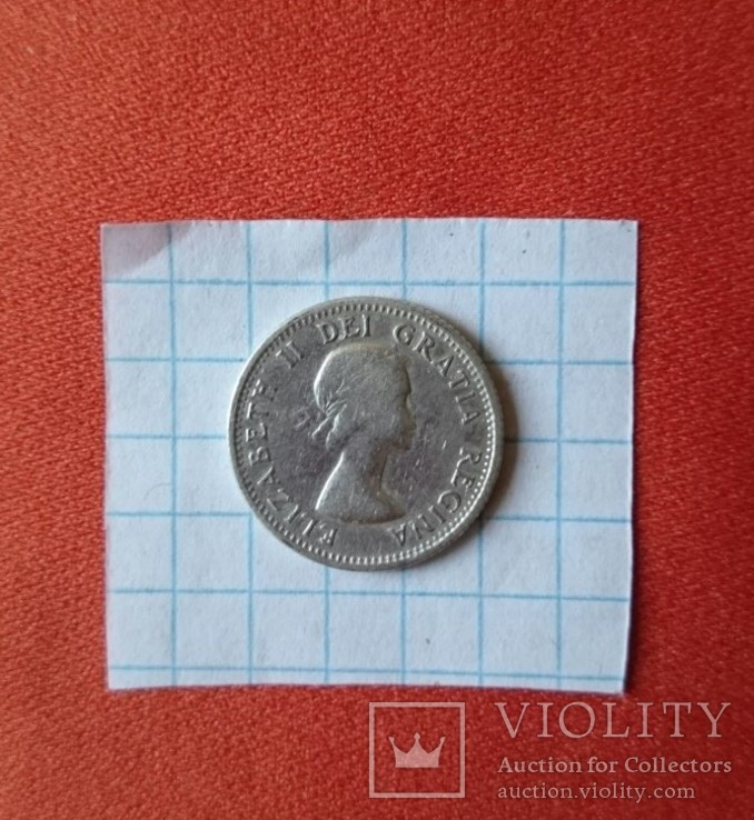 10 центов 1953 Канада серебро, фото №2