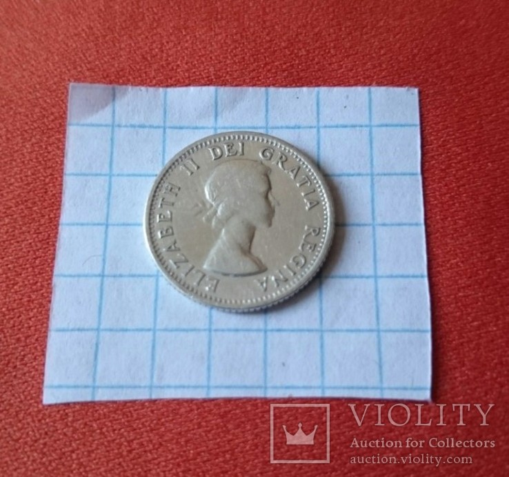 10 центов 1953 Канада серебро, фото №3