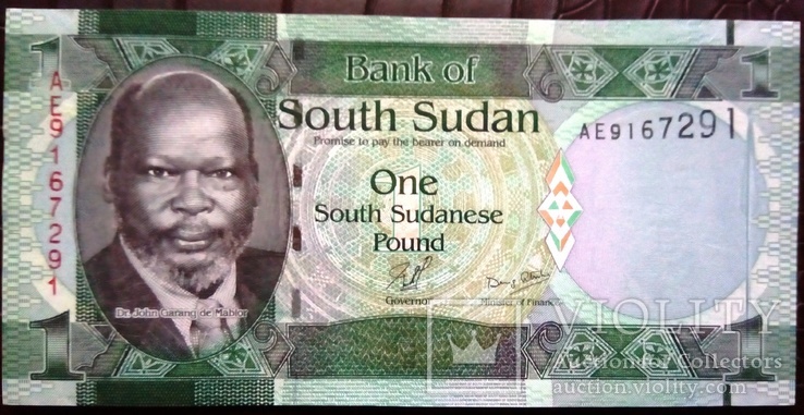 1  фунт  2011 року  Піденний Судан - анц, фото №2