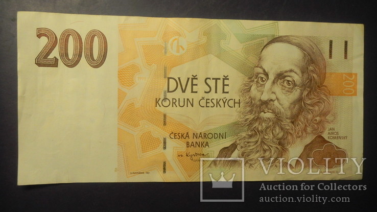 200 крон Чехія 1998, фото №2