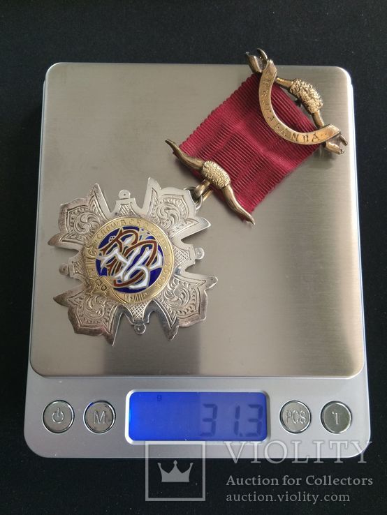Старинный Королевский Орден Буйволов 1902 год серебро, фото №9