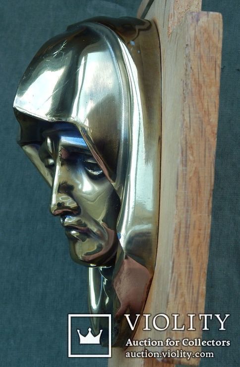 Крест настенный с изображением Богородицы, бронза (литьё), Европа, 1960-1970 г.в., фото №5