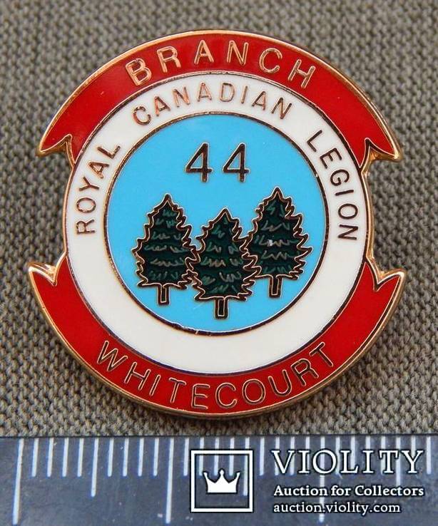 Знак канадского Королевского Легиона branch 44 Whitecourt, фото №2