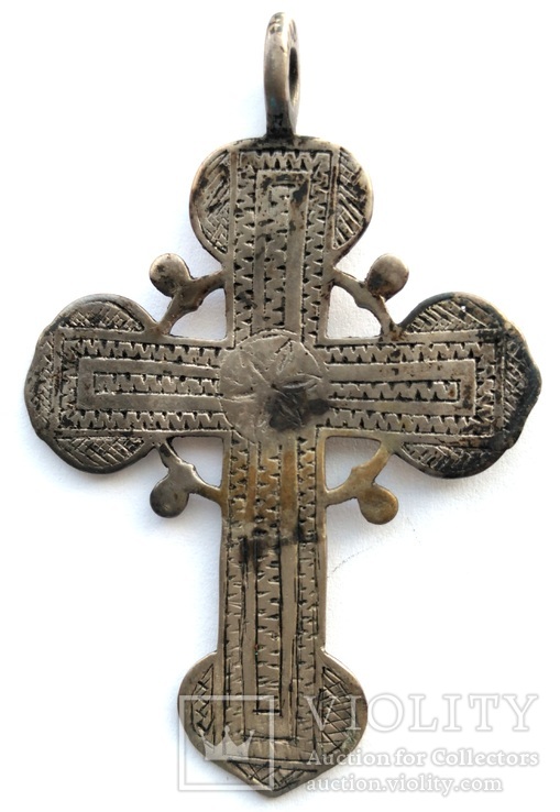 Большой серебряный крест 18-19 век (11_1), фото №3