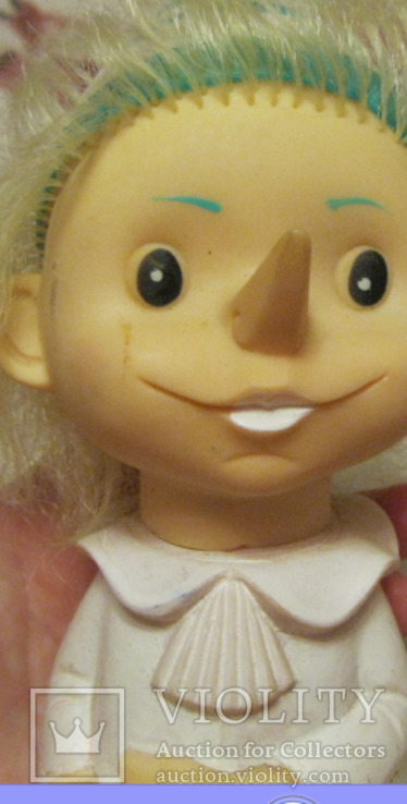 Игрушка ссср кукла буратино резина, фото №4