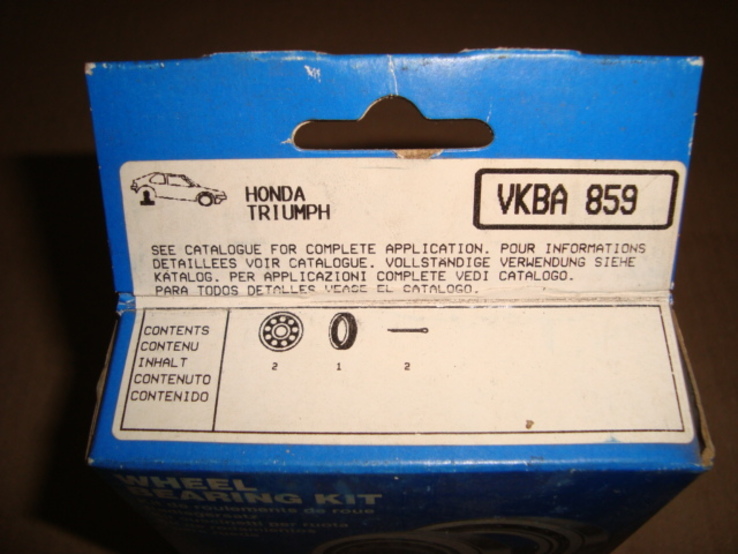 SKF VKBA 859 Комплект подшипника ступицы колеса HONDA., фото №3