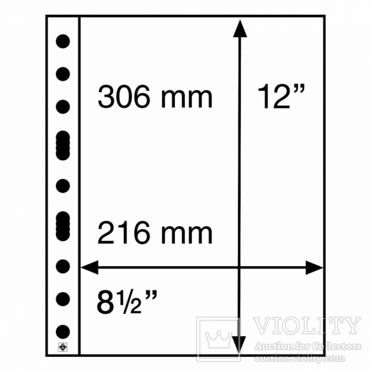 Листы Grande Light к альбому Leuchtturm, GRANDE, для банкнот, 1C, 358072