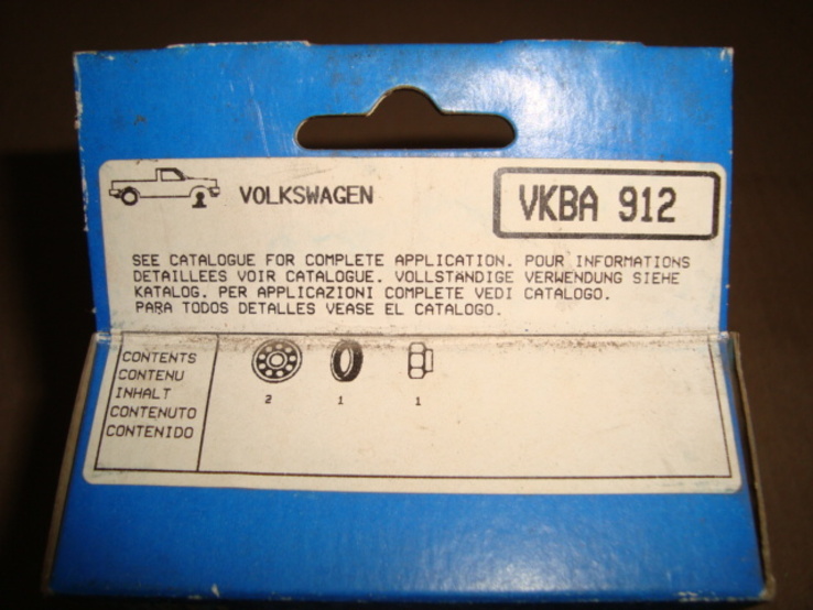 SKF VKBA 912 Комплект подшипника ступицы колеса VOLKSWAGEN., фото №3