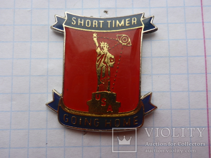 Short Timer Going Home Vietnam War Era Pin