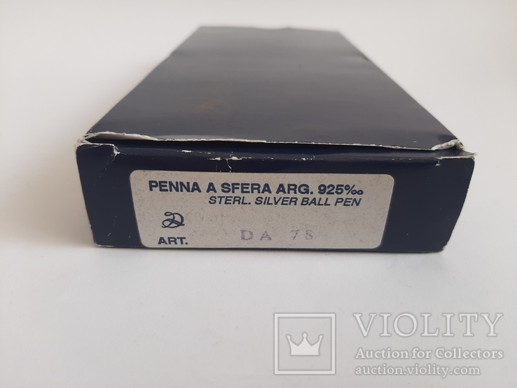 Ручка шариковая Delta ( серебро 925 пр , 22гр ) Новая в коробке с документами, фото №3