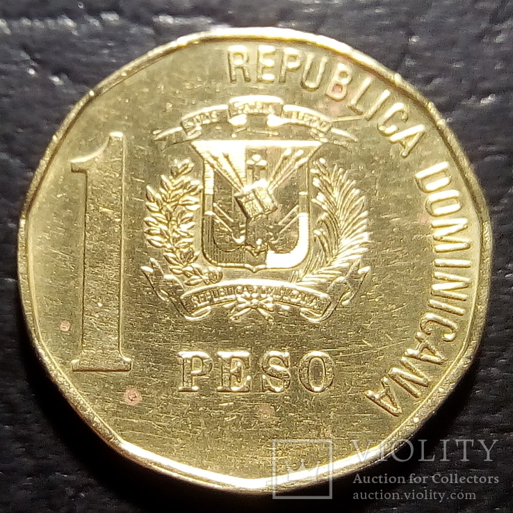 1 песо 1991 год Доминиканская Республика.   (305), фото №2