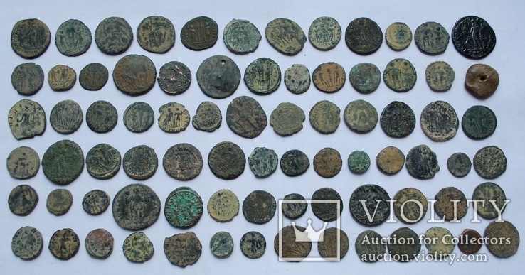 Лот Рима. 78 монет, 1 пломба., фото №9