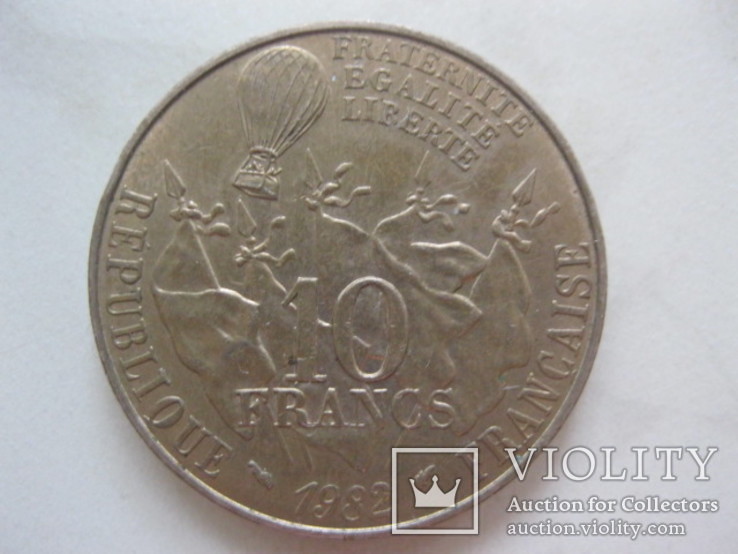 10 франков Леон Камбета 1982 год, фото №3