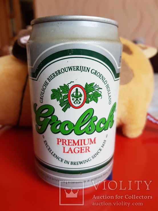 Пивная банка, Grolsch, 0,33, 1993  год, фото №2