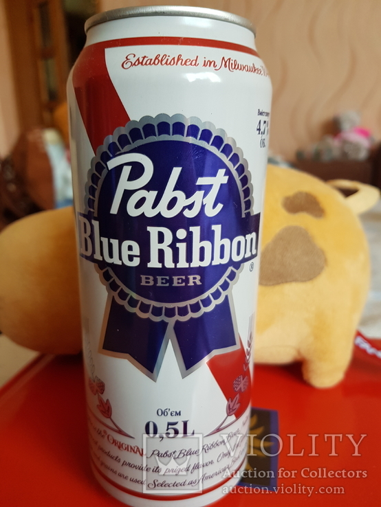 Пивная банка "Pabst Blue Ribbon", 0,5, 2018 год, фото №7