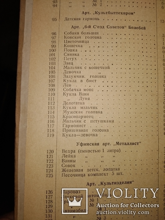 Каталог прейскурант цен ширпотреб обувь игрушки спортинвентарь и др, фото №4