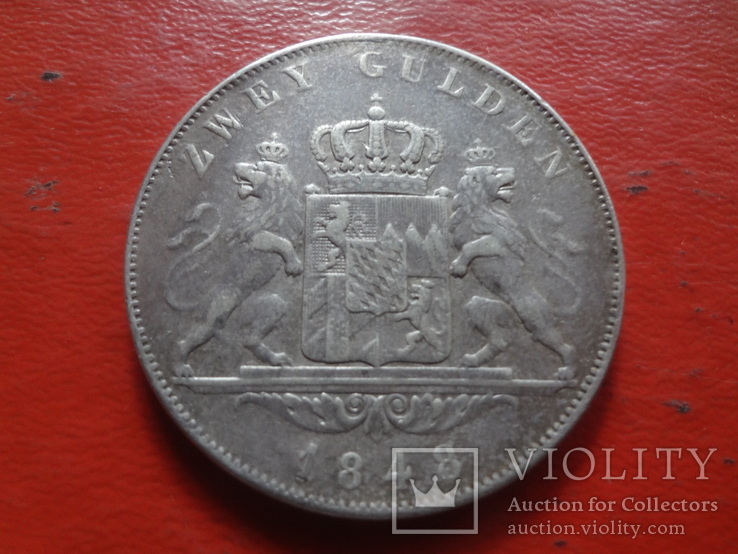 2 гульдена 1848 Бавария серебро   (4.5.5)~, фото №2